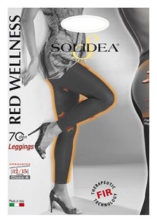 RED WELLNESS 70 LEGGINS NERO 2M - farmacialombardia.it