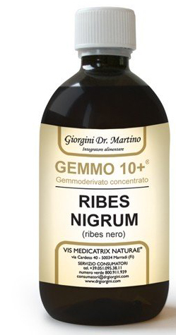 GEMMO 10+ RIBES NERO 500 ML LIQUIDO ANALCOLICO - farmacialombardia.it