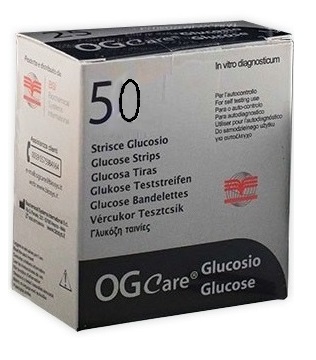 STRISCE MISURAZIONE GLICEMIA OGCARE 50 PEZZI - farmacialombardia.it
