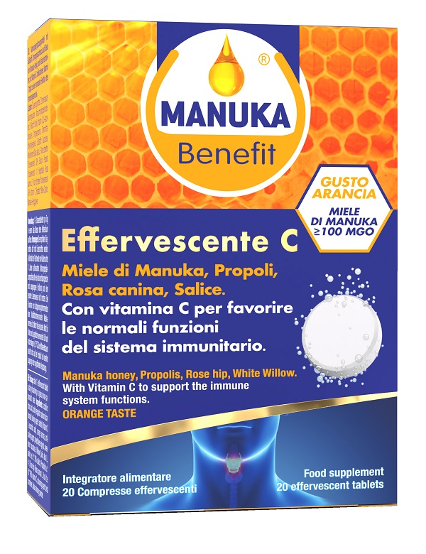 MANUKA BENEFIT EFFERVESCENTE C 20 COMPRESSE - farmacialombardia.it