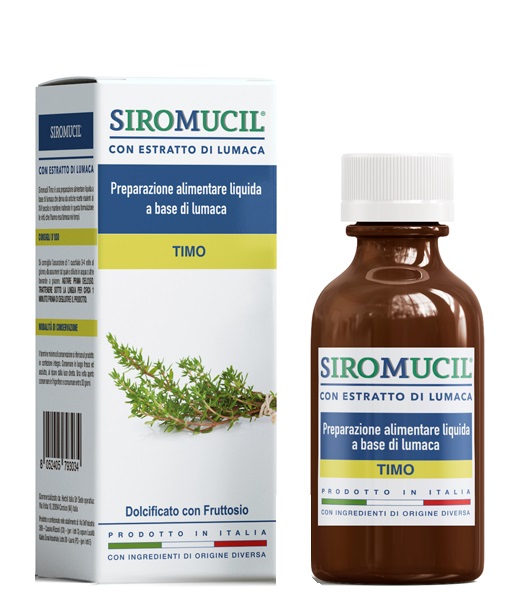SIROMUCIL PREPARATO ALIMENTARE CON ESTRATTO DI LUMACA AL TIMO 150 ML - farmacialombardia.it