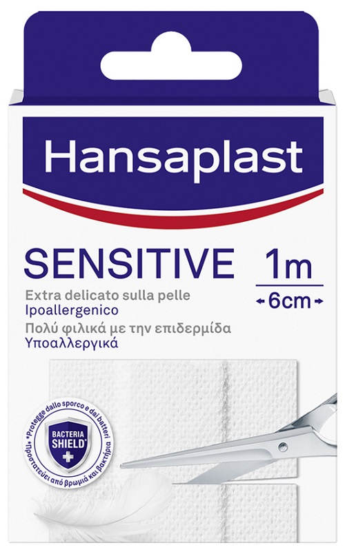 HANSAPLAST STRISCIA SENSITIVE PRETAGLIATA 1X6CM 10 PEZZI - farmacialombardia.it