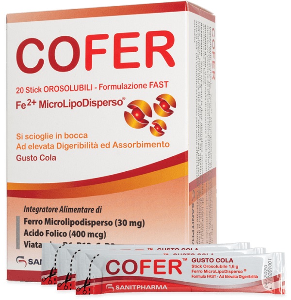 COFER 20 STICK OROSOLUBILI DA 1,6 G GUSTO COLA - farmacialombardia.it
