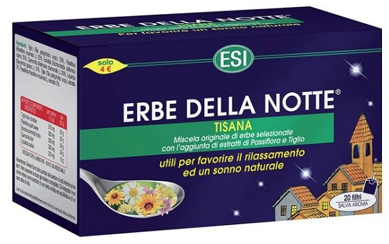 ESI ERBE DELLA NOTTE TISANA 20 FILTRI ASTUCCIO 40 G - farmacialombardia.it