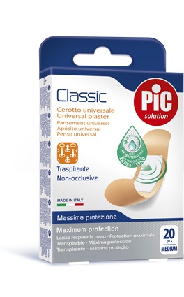CEROTTO PIC CLASSIC 19X72 MM ANTIBATTERICO 20 PEZZI - farmacialombardia.it