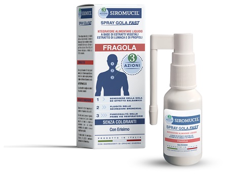 SIROMUCIL 3 AZIONI SPRAY GOLA FAST 15 ML - farmacialombardia.it