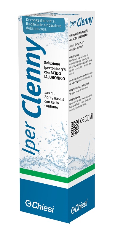IPER CLENNY SPRAY NASALE EROGAZIONE CONTINUA SOLUZIONE IPERTONICA CON ACIDO IALURONICO 100 ML - farmacialombardia.it
