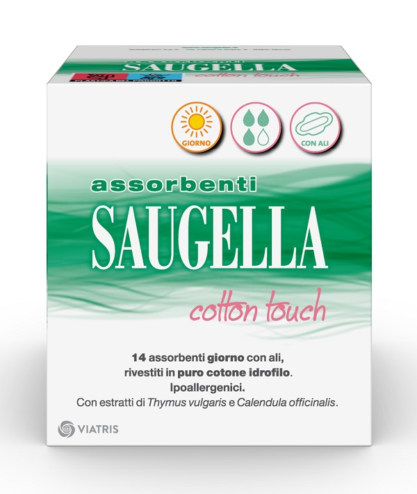 SAUGELLA COTTON TOUCH ASSORBENTI GIORNO 14 PEZZI TAGLIO PREZZO - farmacialombardia.it
