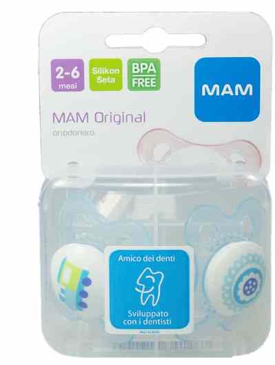 MAM ORIGINAL SUCCHIETTO 2-6 MESI SILICONE CONFEZIONE SINGOLA - farmacialombardia.it