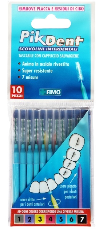 PIKDENT STUZZICOLINO 5 AZZURRO 10 PEZZI - farmacialombardia.it