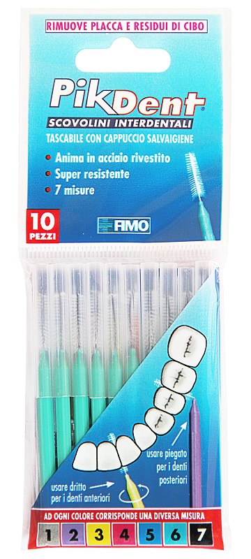 PIKDENT STUZZICOLINO 6 VERDE 10 PEZZI - farmacialombardia.it