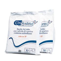 SACCA DI DRENAGGIO DA LETTO PER INCONTINENZA UROSYSTEM TUBO 130 CM CON SCARICO 30 PEZZI - farmacialombardia.it
