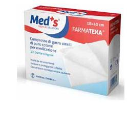 GARZA COMPRESSA MEDS FARMATEXA 12/8 18X40CM 12 PEZZI - farmacialombardia.it