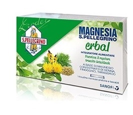 SAN PELLEGRINO MAGNESIA ERBAL 14 BUSTINE CON SCATOLA VINTAGE - farmacialombardia.it