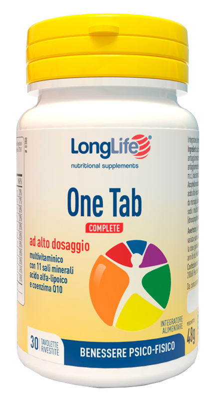 LONGLIFE ONE TAB COMPLETE 30 TAVOLETTE RIVESTITE - farmacialombardia.it