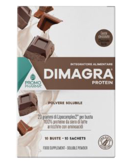 DIMAGRA PROTEIN CIOCCOLATO 10 BUSTE - farmacialombardia.it
