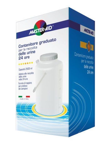 CONTENITORE RACCOLTA URINA MASTER-AID 24 H 2500 ML - farmacialombardia.it