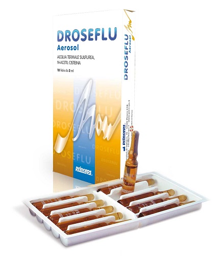 DROSEFLU FIALE AEROSOL ACQUA TERMALE SULFUREA 10 FIALE DA 2 ML - farmacialombardia.it