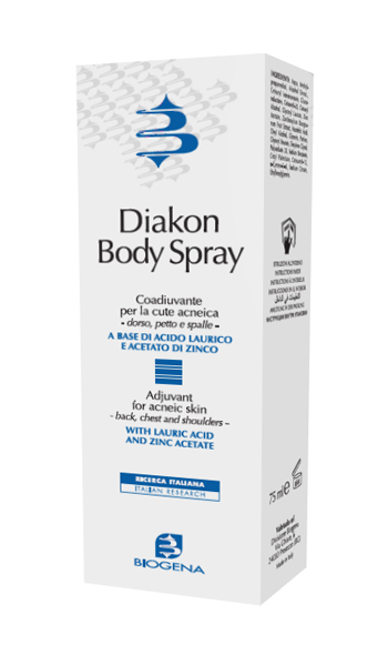DIAKON BODY SPRAY COADIUVANTE CUTE ACNEICA DORSO PETTO E SPALLE 75 ML - farmacialombardia.it