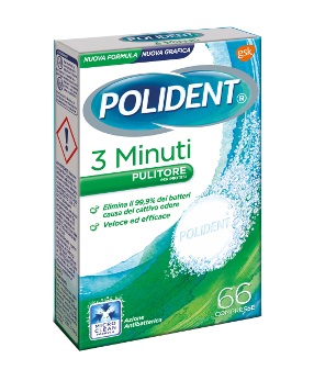 POLIDENT 3 MINUTI 66 COMPRESSE - farmacialombardia.it