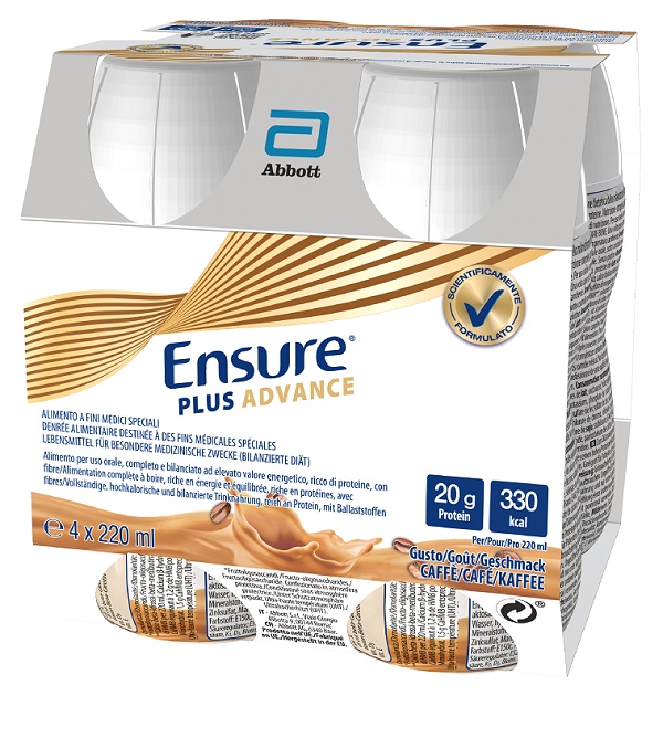 ENSURE PLUS ADVANCE CAFFE' 4 BOTTIGLIE DA 220 ML - farmacialombardia.it