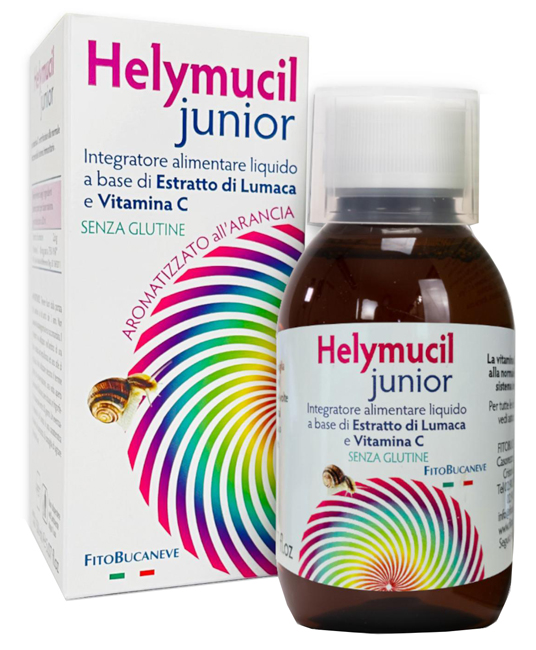 HELYMUCIL JUNIOR ESTRATTO DI LUMACA E VITAMINA C 150 ML AROMATIZZATO ALL'ARANCIA - farmacialombardia.it