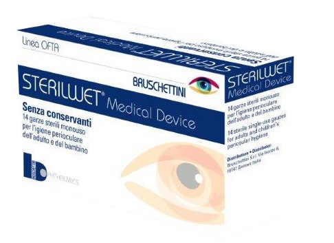 STERILWET GARZA OFTALMICA 14 PEZZI - farmacialombardia.it
