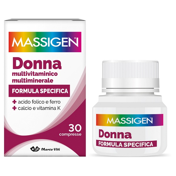 MASSIGEN DONNA MULTIVITAMINICO E MULTIMINERALE 30 COMPRESSE RIVESTITE - farmacialombardia.it