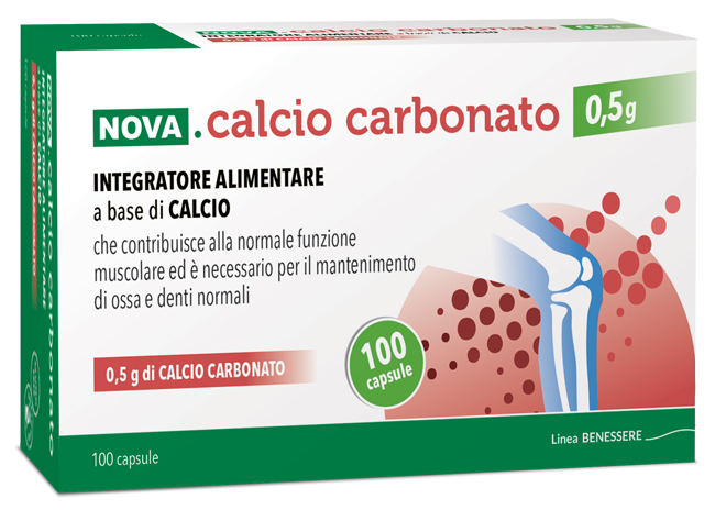 NOVA CALCIO CARBONATO 0,5 G 100 CAPSULE - farmacialombardia.it