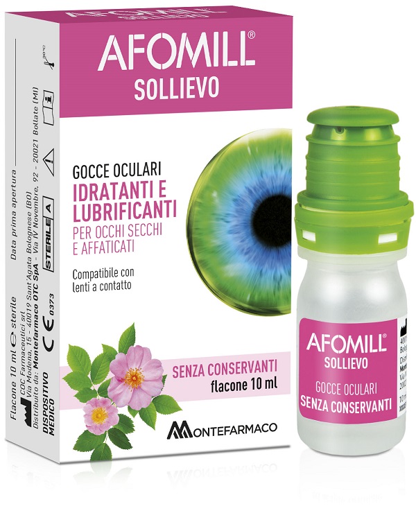 AFOMILL SOLLIEVO GOCCE OCULARI SOLLIEVO OCCHI 10 ML - farmacialombardia.it