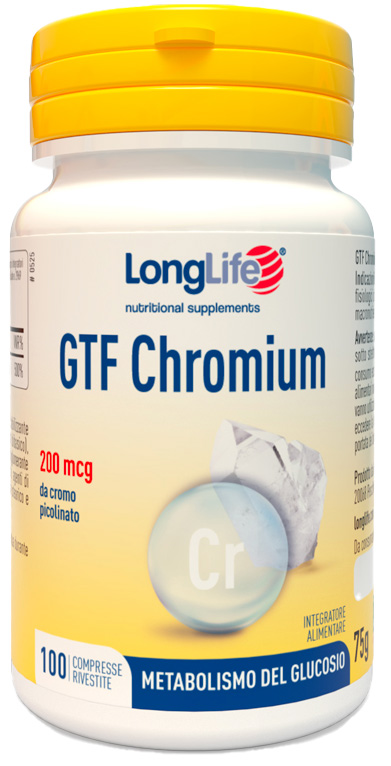 LONGLIFE GTF CHROMIUM 100 COMPRESSE RIVESTITE - farmacialombardia.it