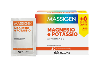 MASSIGEN MAGNESIO E POTASSIO 24 BUSTINE +6 GRATIS - farmacialombardia.it