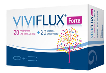 VIVIFLUX FORTE 20 COMPRESSE GASTRORESISTENTI + 20 CAPSULE LIQUID FILLER - farmacialombardia.it