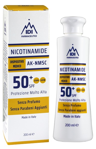 NICOTINAMIDE AK-NMSC 50+SPF PROTEZIONE MOLTO ALTA 200 ML - farmacialombardia.it