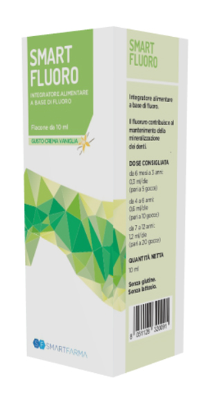 SMART FLUORO GOCCE 10 ML GUSTO CREMA VANIGLIA - farmacialombardia.it