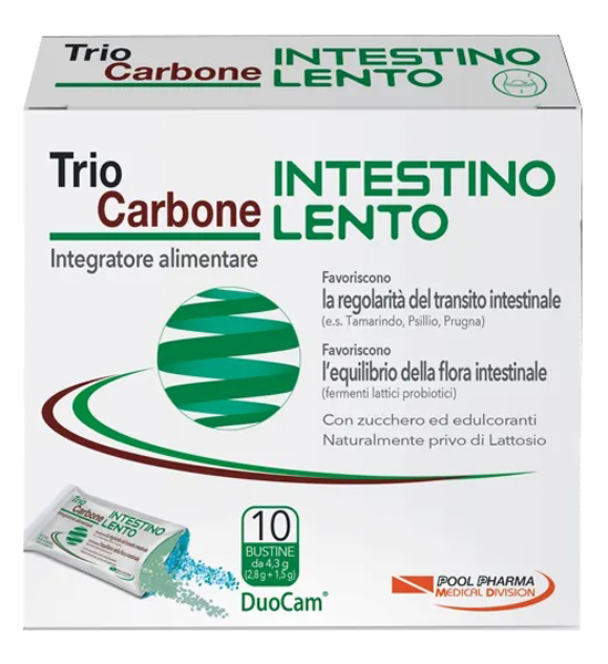TRIOCARBONE INTESTINO LENTO 10 BUSTINE - farmacialombardia.it