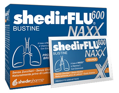 SHEDIRFLU 600 NAXX ARANCIA SENZA ZUCCHERI 20 BUSTINE - farmacialombardia.it