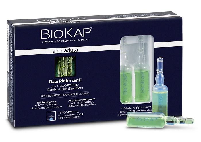 BIOKAP FIALE RINFORZANTI ANTICADUTA CON TRICOLTIL 12 PEZZI DA 7 ML NEW - farmacialombardia.it