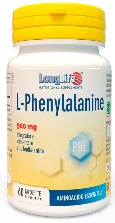 LONGLIFE L-PHENYLALANINE 500 MG 60 TAVOLETTE RIVESTITE DA 900 MG - farmacialombardia.it
