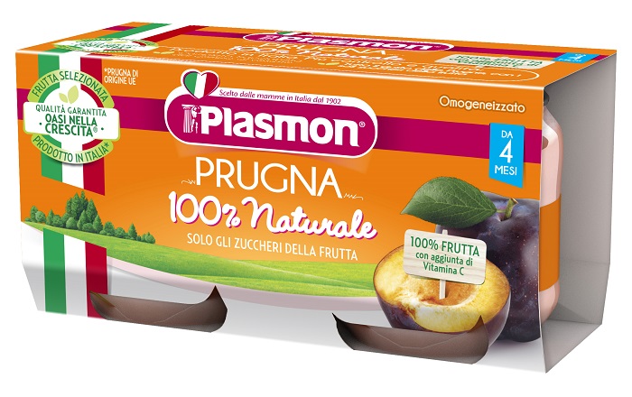 PLASMON OMOGENEIZZATO PRUGNA 2 X 80 G - farmacialombardia.it