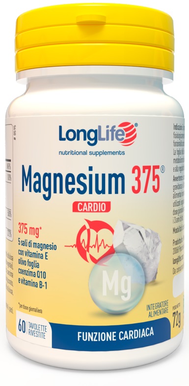 LONGLIFE MAGNESIUM 375 CARDIO 60 TAVOLETTE - farmacialombardia.it