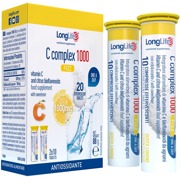 LONGLIFE C COMPLEX 1000 FIZZ 20 COMPRESSE EFFERVESCENTI - farmacialombardia.it