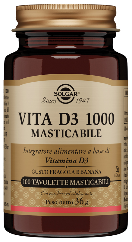 VITA D3 1000 100 TAVOLETTE MASTICABILI - farmacialombardia.it