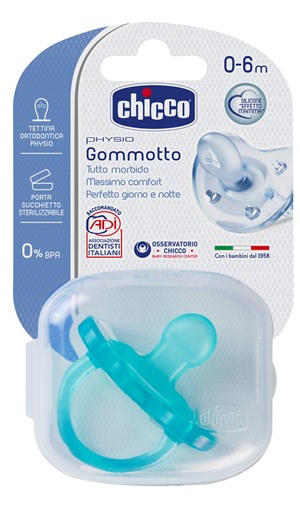 CHICCO GOMMOTTO IN SILICONE BOY 0-6 MESI 1 PEZZO - farmacialombardia.it