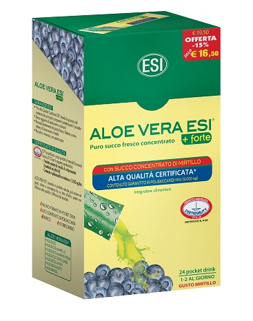 ESI ALOE VERA 24 POCKET DRINK MIRTILLO 24 POCKET 20 ML - farmacialombardia.it
