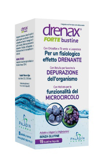 DRENAX FORTE MIRTILLO E UVA 15 BUSTINE - farmacialombardia.it