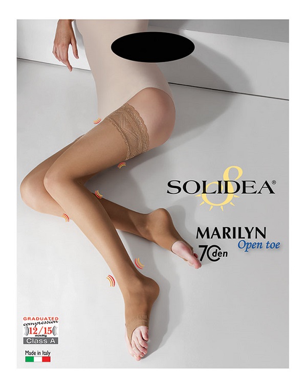 MARILYN 70 PUNTA APERTA CALZA AUTOREGGENTE NERO 3-ML - farmacialombardia.it