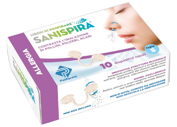 SANISPIRA ALLERGIA DISPOSITIVO NASALE 10 PEZZI TAGLIA S - farmacialombardia.it