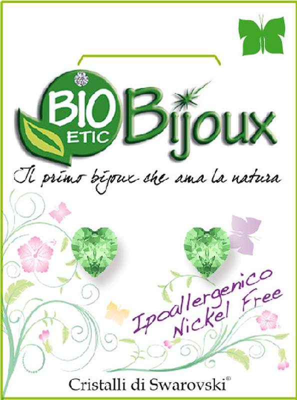 ORECCHINO CUORE PERIDOT 6MM - farmacialombardia.it