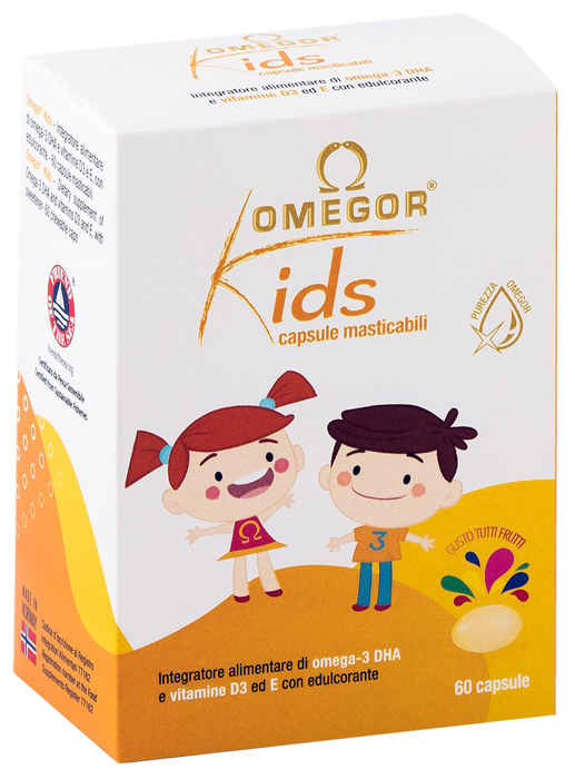 OMEGOR KIDS 60 CAPSULE MASTICABILI - farmacialombardia.it